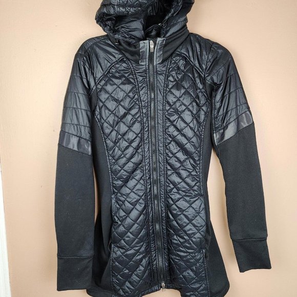 Athleta rock springs CYA quilted longline puffer full zip jacket - Picture 1 of 8